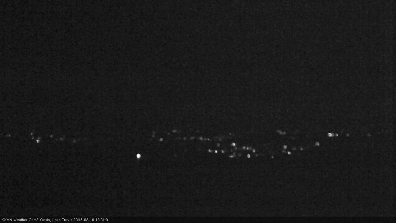 Lake Travis webcam, February 10, 2018 6:25 PM CT
