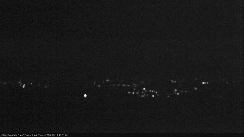 Lake Travis webcam, February 10, 2018 6:40 PM CT