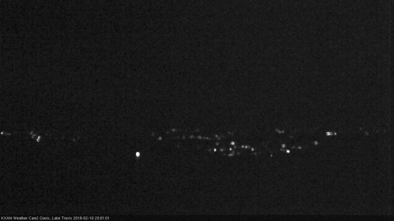 Lake Travis webcam, February 10, 2018 7:15 PM CT