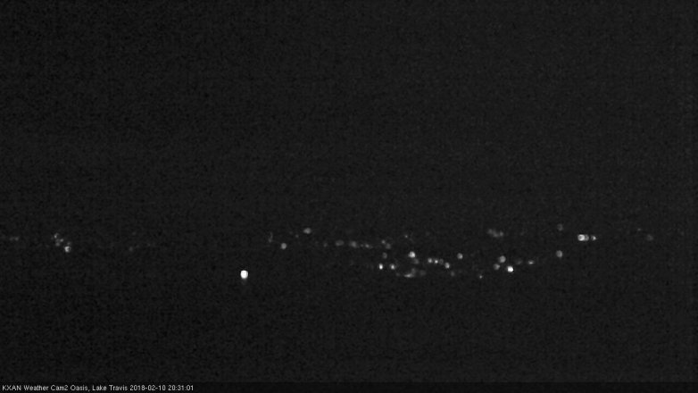 Lake Travis webcam, February 10, 2018 7:40 PM CT