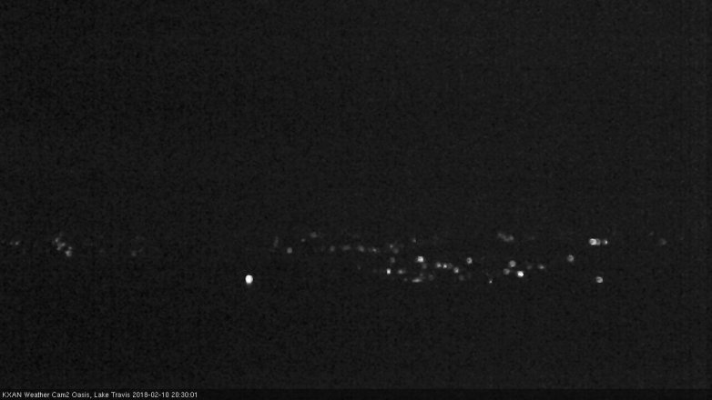 Lake Travis webcam, February 10, 2018 7:55 PM CT