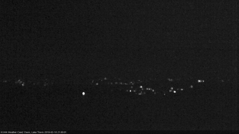 Lake Travis webcam, February 10, 2018 8:10 PM CT