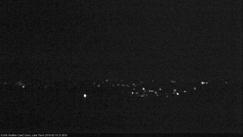 Lake Travis webcam, February 10, 2018 8:45 PM CT