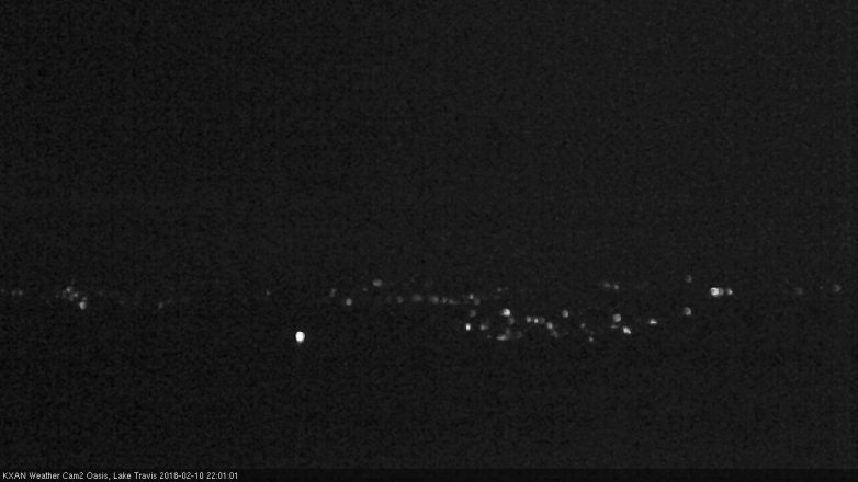 Lake Travis webcam, February 10, 2018 9:25 PM CT
