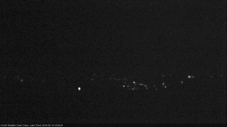 Lake Travis webcam, February 10, 2018 10:05 PM CT