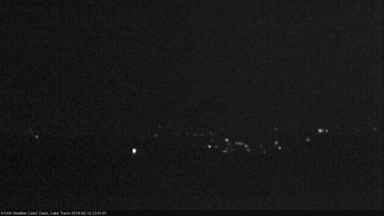 Lake Travis webcam, February 10, 2018 10:30 PM CT