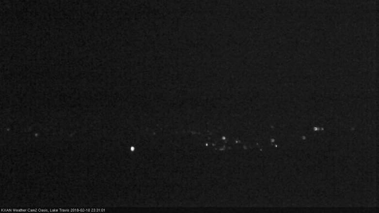Lake Travis webcam, February 10, 2018 10:35 PM CT