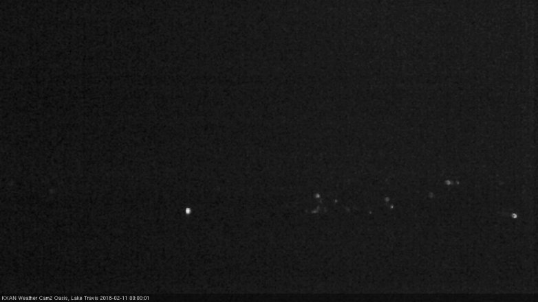Lake Travis webcam, February 10, 2018 11:30 PM CT