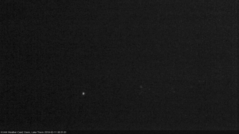 Lake Travis webcam, February 10, 2018 11:40 PM CT