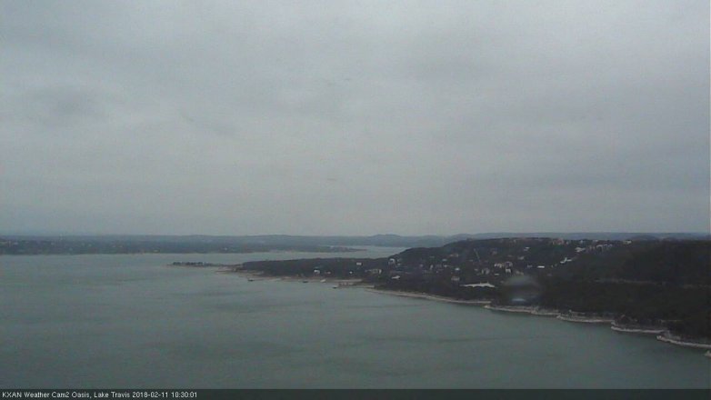 Lake Travis webcam, February 11, 2018 9:40 AM CT