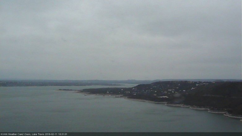 Lake Travis webcam, February 11, 2018 10:00 AM CT