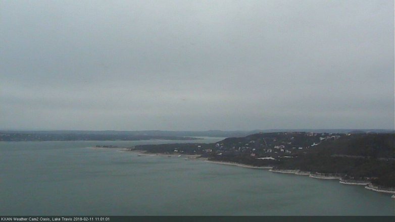 Lake Travis webcam, February 11, 2018 10:05 AM CT