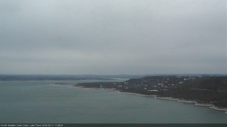 Lake Travis webcam, February 11, 2018 10:20 AM CT