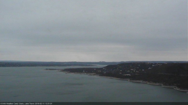 Lake Travis webcam, February 11, 2018 12:35 PM CT