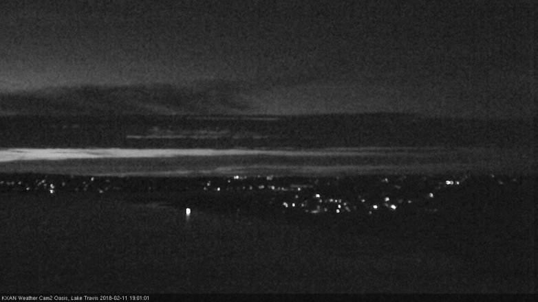 Lake Travis webcam, February 11, 2018 6:20 PM CT