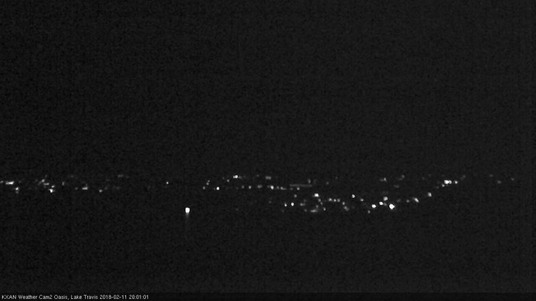 Lake Travis webcam, February 11, 2018 7:10 PM CT
