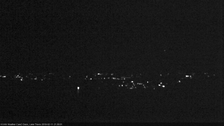 Lake Travis webcam, February 11, 2018 8:35 PM CT