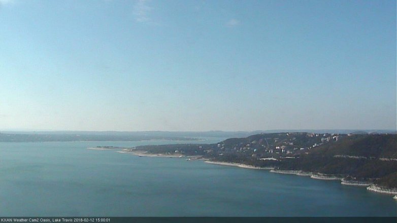Lake Travis webcam, February 12, 2018 2:25 PM CT