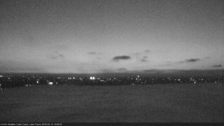 Lake Travis webcam, February 12, 2018 6:10 PM CT
