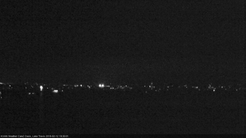 Lake Travis webcam, February 12, 2018 6:35 PM CT