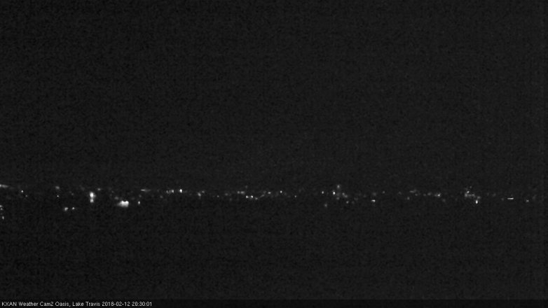 Lake Travis webcam, February 12, 2018 7:40 PM CT
