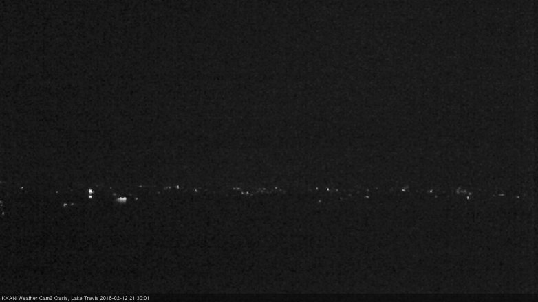 Lake Travis webcam, February 12, 2018 8:40 PM CT