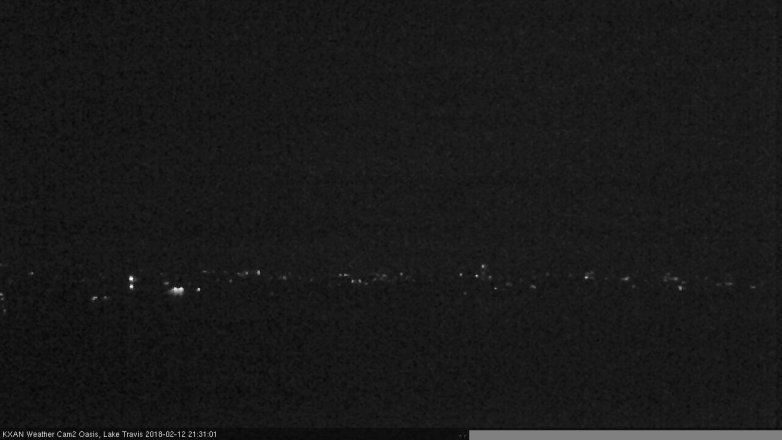 Lake Travis webcam, February 12, 2018 8:55 PM CT