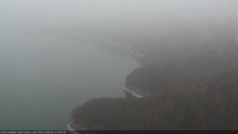 Lake Travis webcam, February 13, 2018 9:40 AM CT