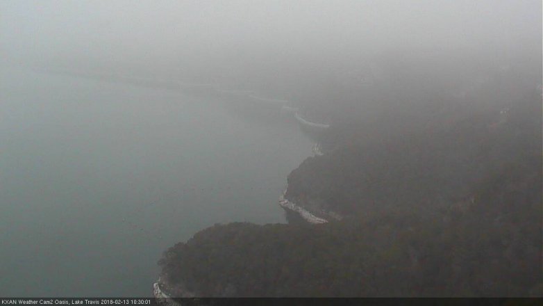 Lake Travis webcam, February 13, 2018 9:55 AM CT