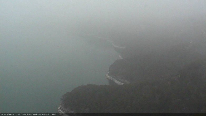 Lake Travis webcam, February 13, 2018 10:05 AM CT