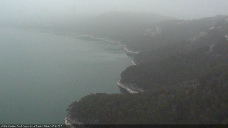 Lake Travis webcam, February 13, 2018 10:35 AM CT