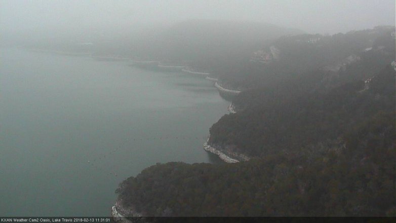 Lake Travis webcam, February 13, 2018 10:50 AM CT