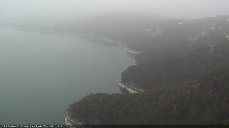 Lake Travis webcam, February 13, 2018 11:05 AM CT