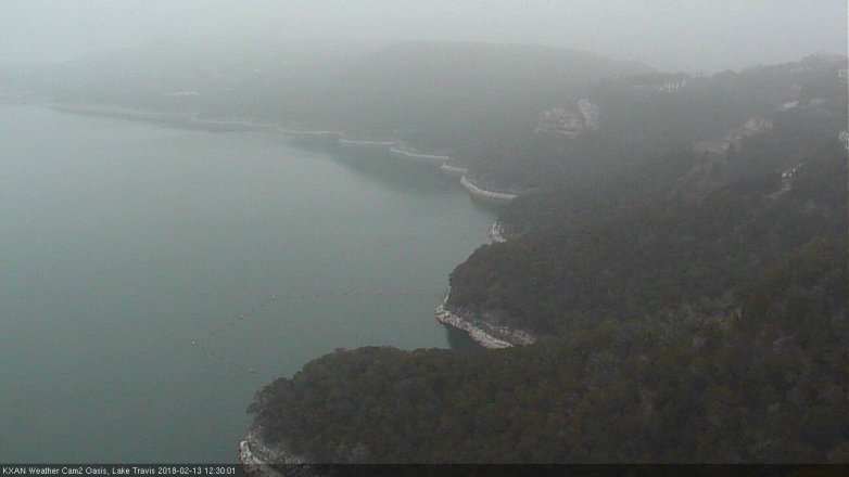 Lake Travis webcam, February 13, 2018 11:45 AM CT