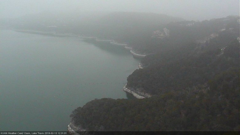 Lake Travis webcam, February 13, 2018 11:50 AM CT
