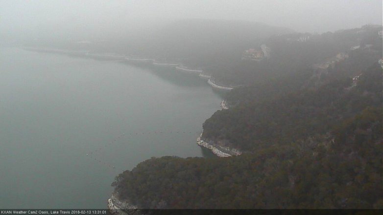 Lake Travis webcam, February 13, 2018 12:35 PM CT