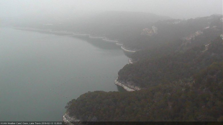 Lake Travis webcam, February 13, 2018 12:55 PM CT