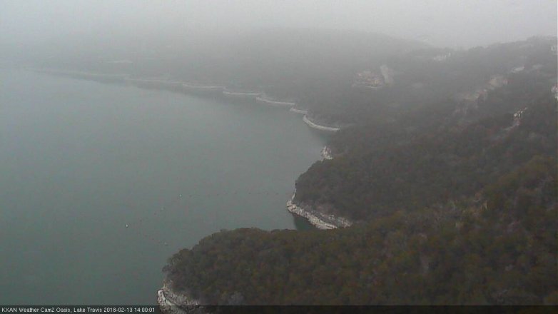 Lake Travis webcam, February 13, 2018 1:05 PM CT