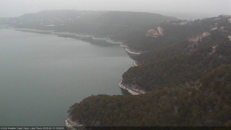 Lake Travis webcam, February 13, 2018 2:10 PM CT