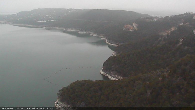 Lake Travis webcam, February 13, 2018 2:40 PM CT