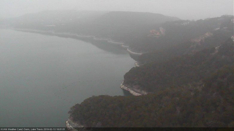 Lake Travis webcam, February 13, 2018 3:10 PM CT