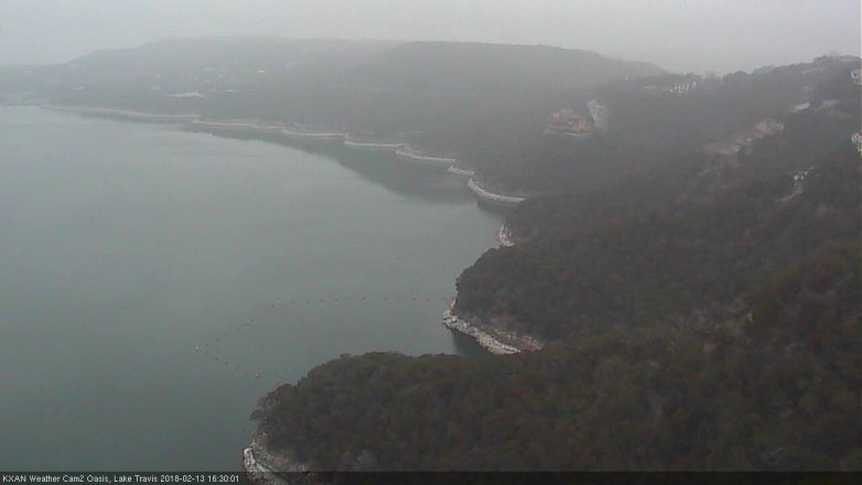 Lake Travis webcam, February 13, 2018 3:50 PM CT