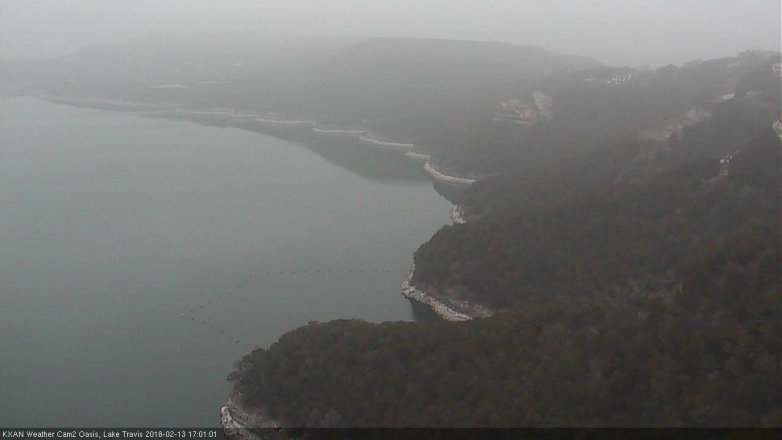 Lake Travis webcam, February 13, 2018 4:10 PM CT
