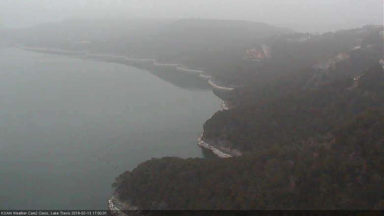 Lake Travis webcam, February 13, 2018 4:20 PM CT