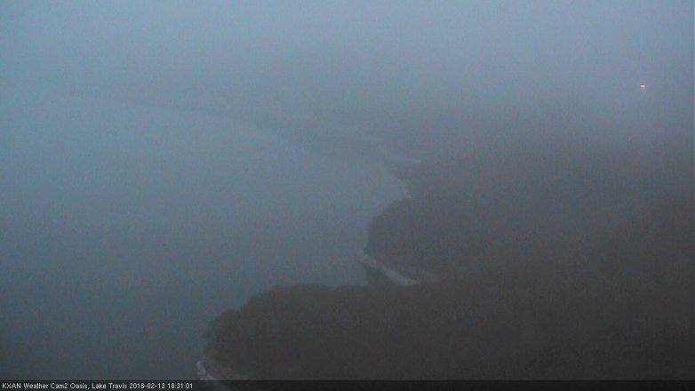 Lake Travis webcam, February 13, 2018 5:35 PM CT
