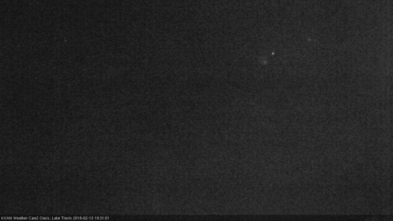 Lake Travis webcam, February 13, 2018 6:35 PM CT