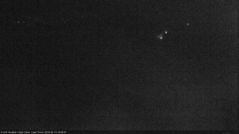 Lake Travis webcam, February 13, 2018 7:30 PM CT