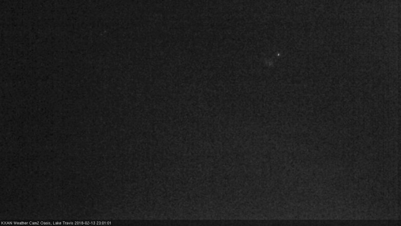 Lake Travis webcam, February 13, 2018 10:10 PM CT