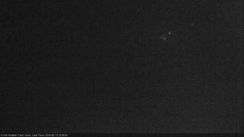 Lake Travis webcam, February 13, 2018 10:25 PM CT