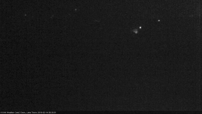 Lake Travis webcam, February 13, 2018 11:35 PM CT